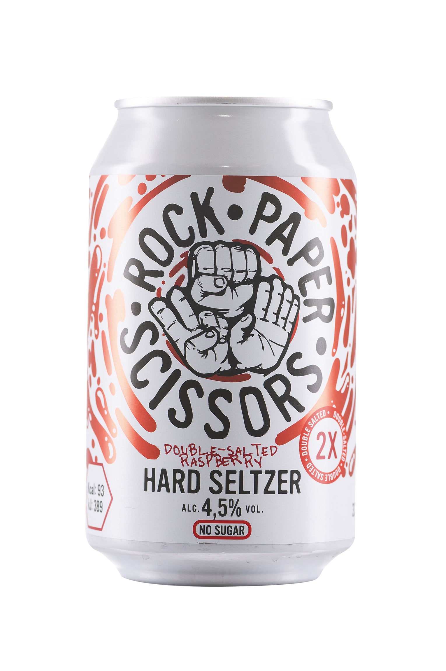 Aligned Raspberry Hard Seltzer RPS Double Salted Raspberry Hard Seltzer 4,5% – Rock Paper Scissors ...