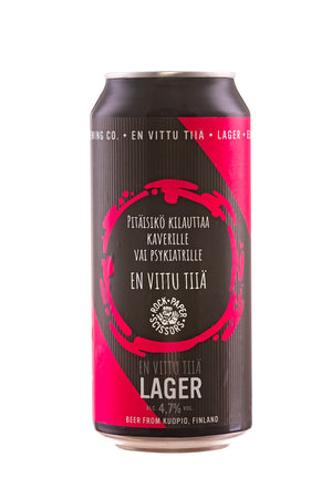 En Vittu Tiiä Lager 4,7%